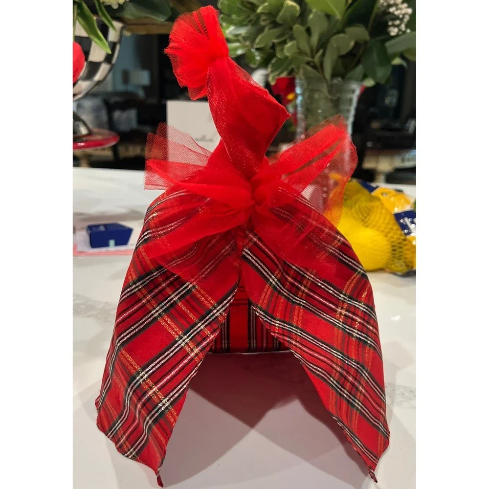 Barbie Signature 2024 Holiday Doll Dress Red Plaid Bow Fits Model Muse JBF65 D